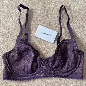 Hanro Lace Unlined Underwire Bra Size 36C